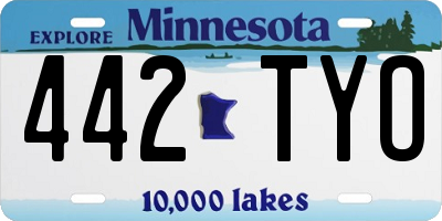 MN license plate 442TYO