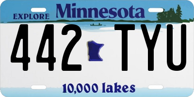 MN license plate 442TYU