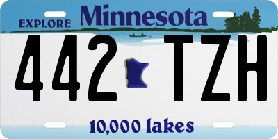 MN license plate 442TZH
