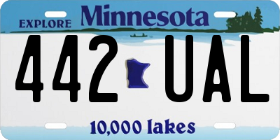 MN license plate 442UAL