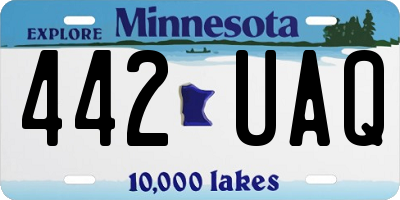 MN license plate 442UAQ