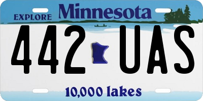 MN license plate 442UAS
