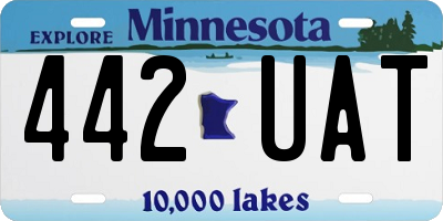 MN license plate 442UAT