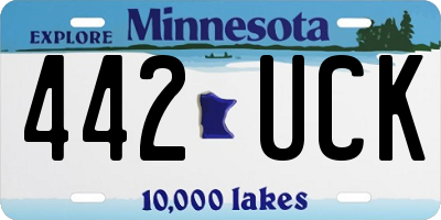 MN license plate 442UCK