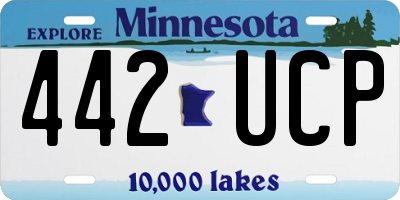 MN license plate 442UCP