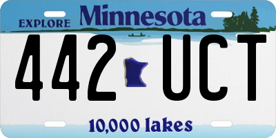 MN license plate 442UCT