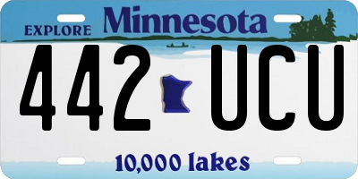 MN license plate 442UCU