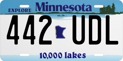MN license plate 442UDL