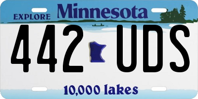 MN license plate 442UDS