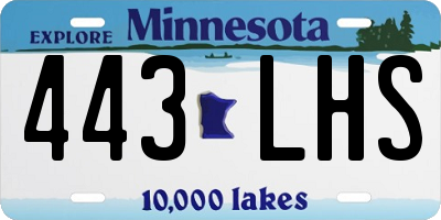 MN license plate 443LHS