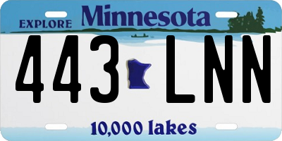 MN license plate 443LNN