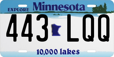 MN license plate 443LQQ