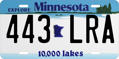 MN license plate 443LRA