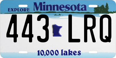 MN license plate 443LRQ