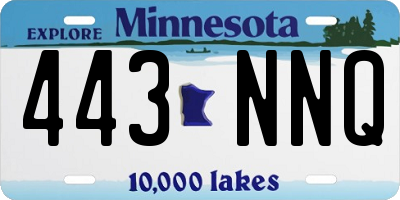 MN license plate 443NNQ