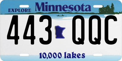 MN license plate 443QQC