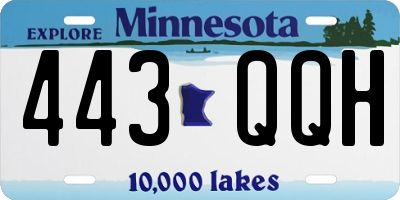MN license plate 443QQH