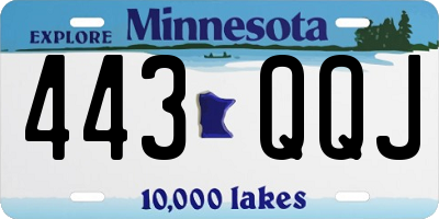 MN license plate 443QQJ
