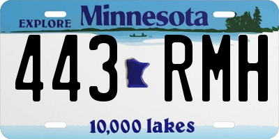 MN license plate 443RMH