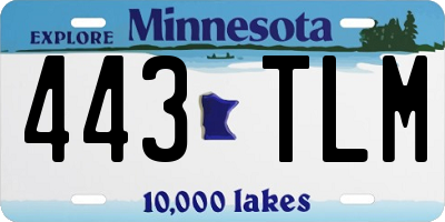 MN license plate 443TLM
