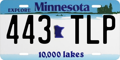 MN license plate 443TLP
