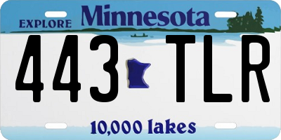 MN license plate 443TLR