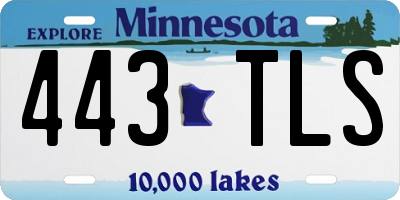 MN license plate 443TLS