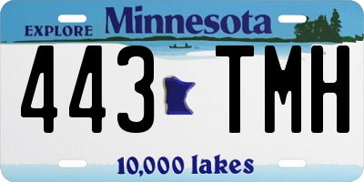 MN license plate 443TMH