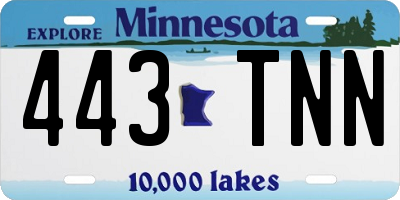 MN license plate 443TNN
