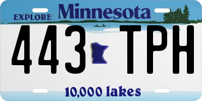 MN license plate 443TPH