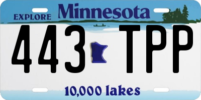 MN license plate 443TPP