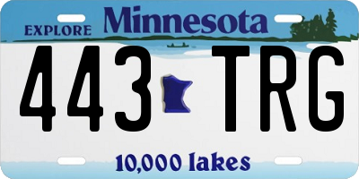 MN license plate 443TRG