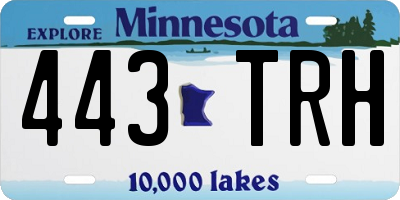 MN license plate 443TRH