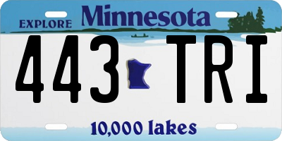 MN license plate 443TRI