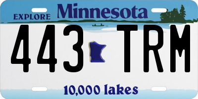 MN license plate 443TRM