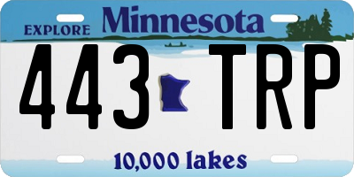 MN license plate 443TRP