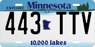 MN license plate 443TTV