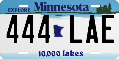 MN license plate 444LAE