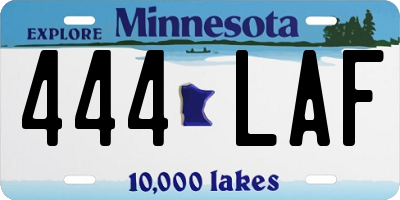 MN license plate 444LAF