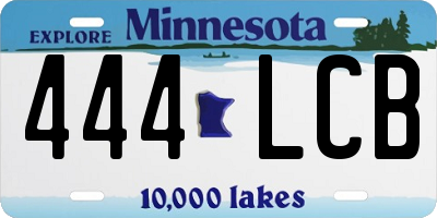 MN license plate 444LCB