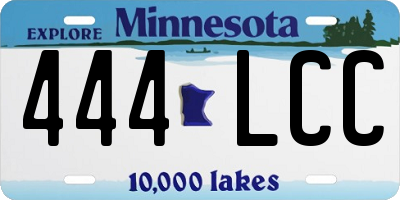 MN license plate 444LCC