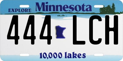 MN license plate 444LCH