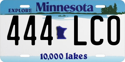 MN license plate 444LCO