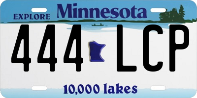 MN license plate 444LCP