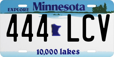 MN license plate 444LCV