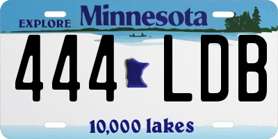 MN license plate 444LDB