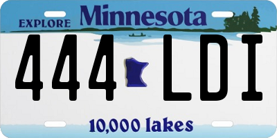 MN license plate 444LDI