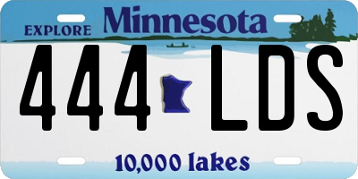 MN license plate 444LDS