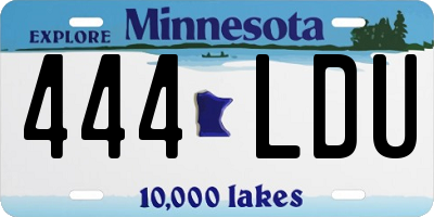 MN license plate 444LDU