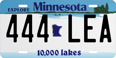 MN license plate 444LEA